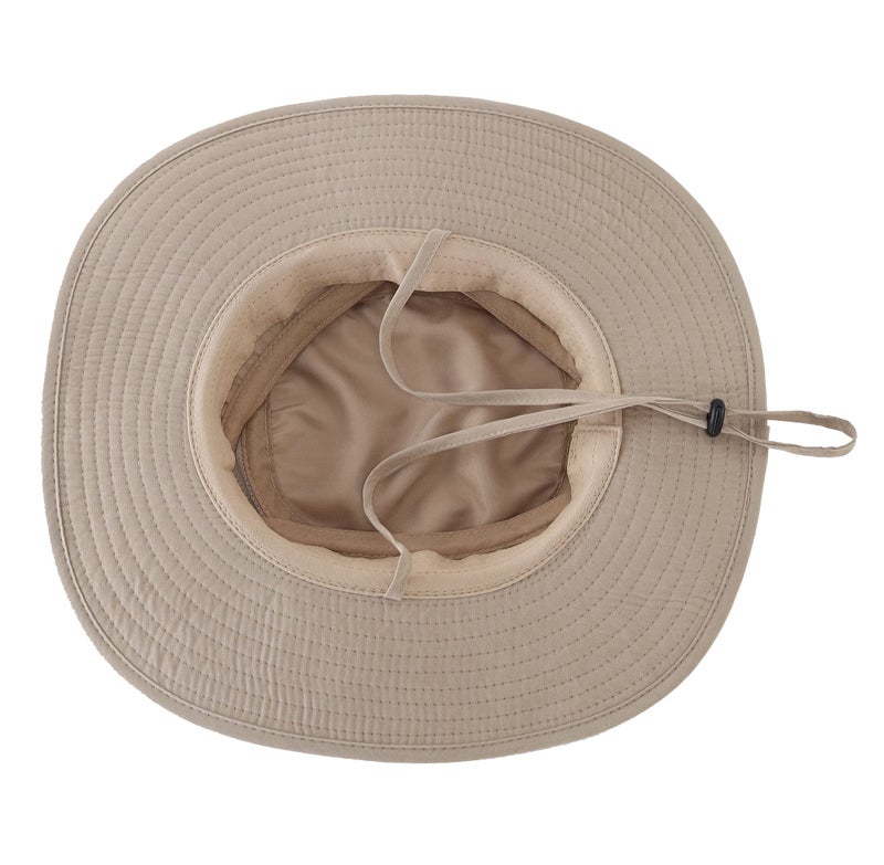 Connectyle Little Boys Girls UPF 50+ Sun Hat Kids Outdoor Wide Brim Bucket Safari Hat for Fishing Hiking Boating Deep Khaki - Image 5